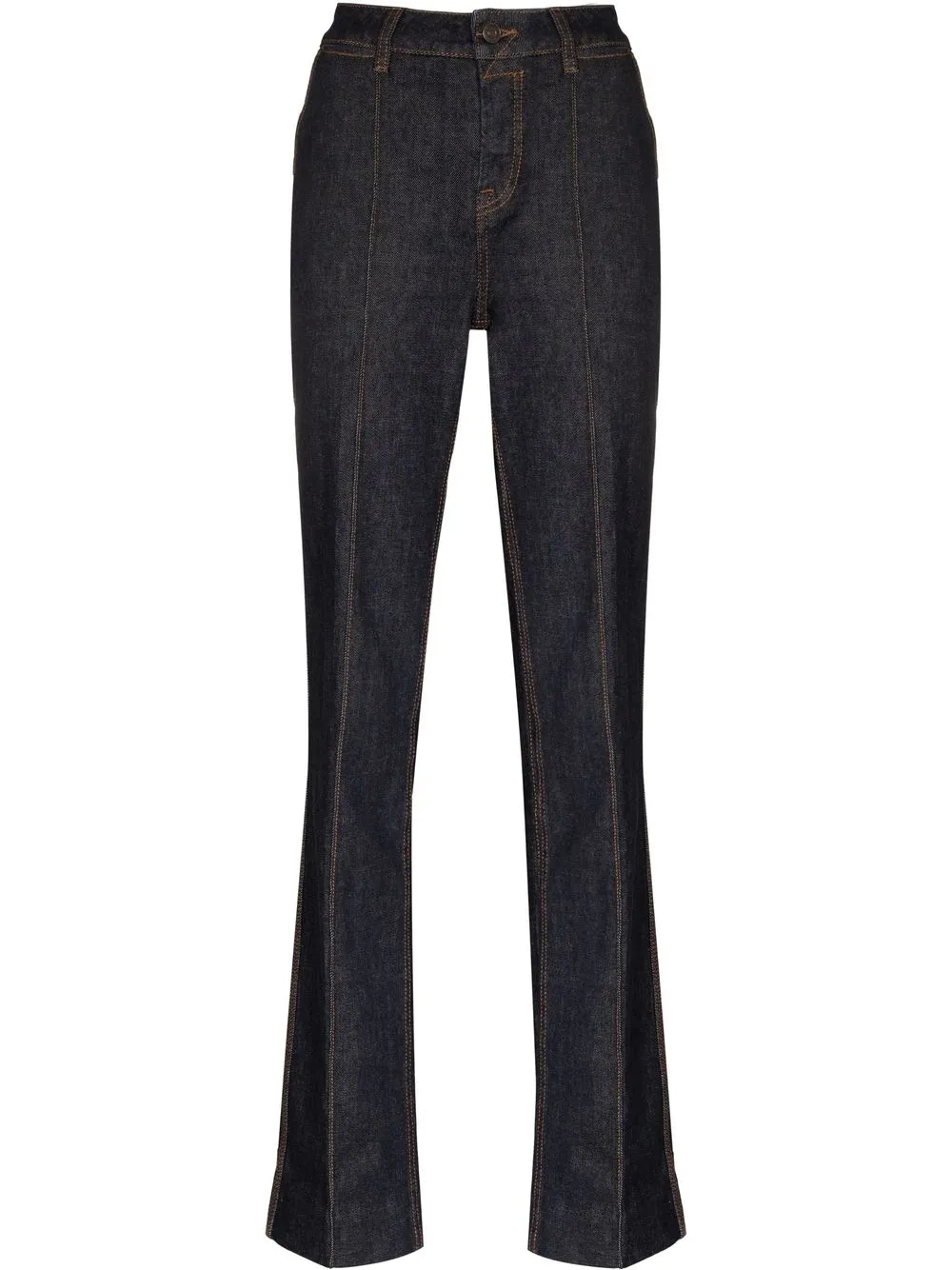 

ZIMMERMANN slit-detail denim jeans - Blue