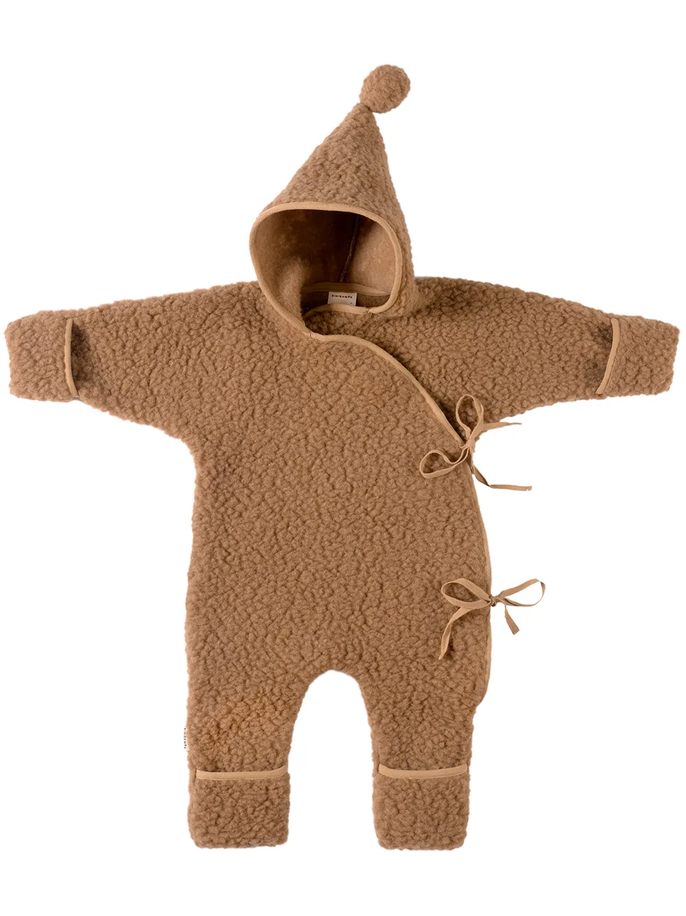 Image 1 of BINIBAMBA hooded merino wool romper