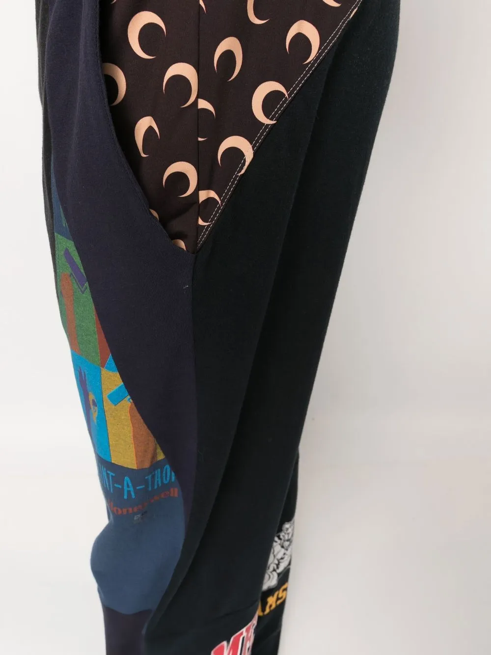 Marine Serre Blue Graphic T-shirts Track Pants In Blue