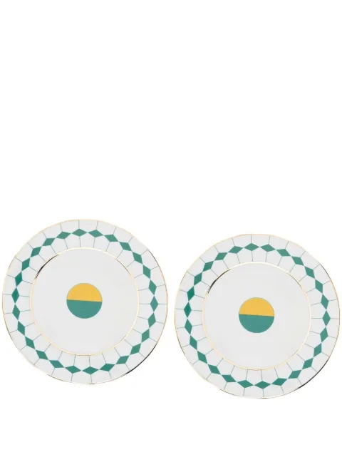Reflections Copenhagen Ponta set of 2 dessert plates (23cm)