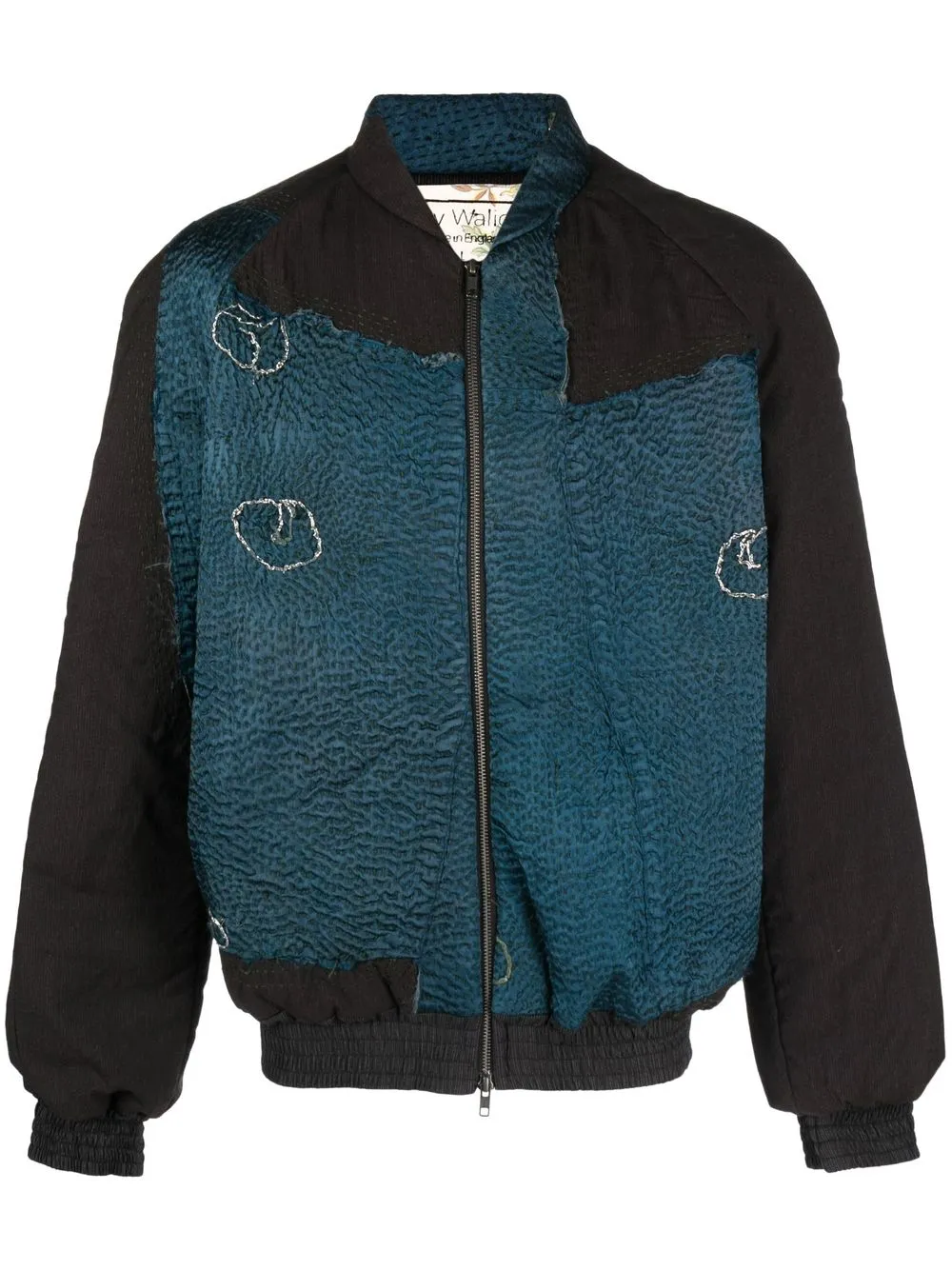 

By Walid Otto embroidered bomber jacket - Blue