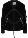 Greg Lauren velvet patchwork jacket - Black