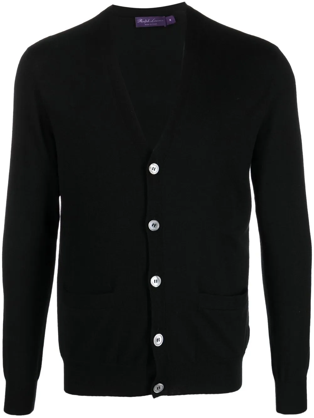 

Ralph Lauren Purple Label cárdigan de cachemira tejido fino - Negro