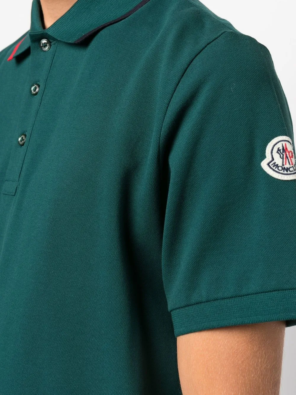 Moncler green shop polo