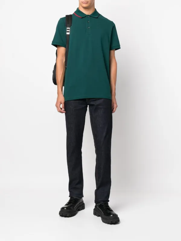 Moncler logo patch Polo T shirt Farfetch