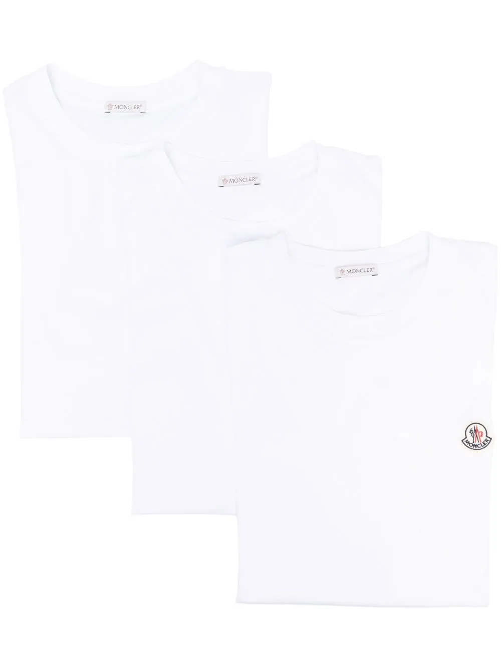 

Moncler logo-patch short-sleeve T-shirt - White