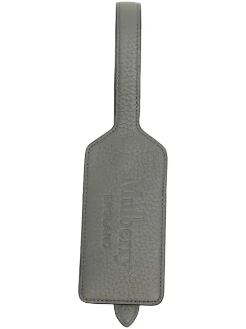 Mulberry - grained leather luggage tag