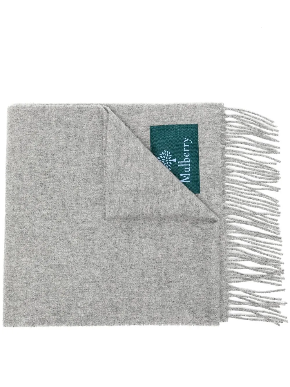 

Mulberry unisex small lambswool scarf - Grey