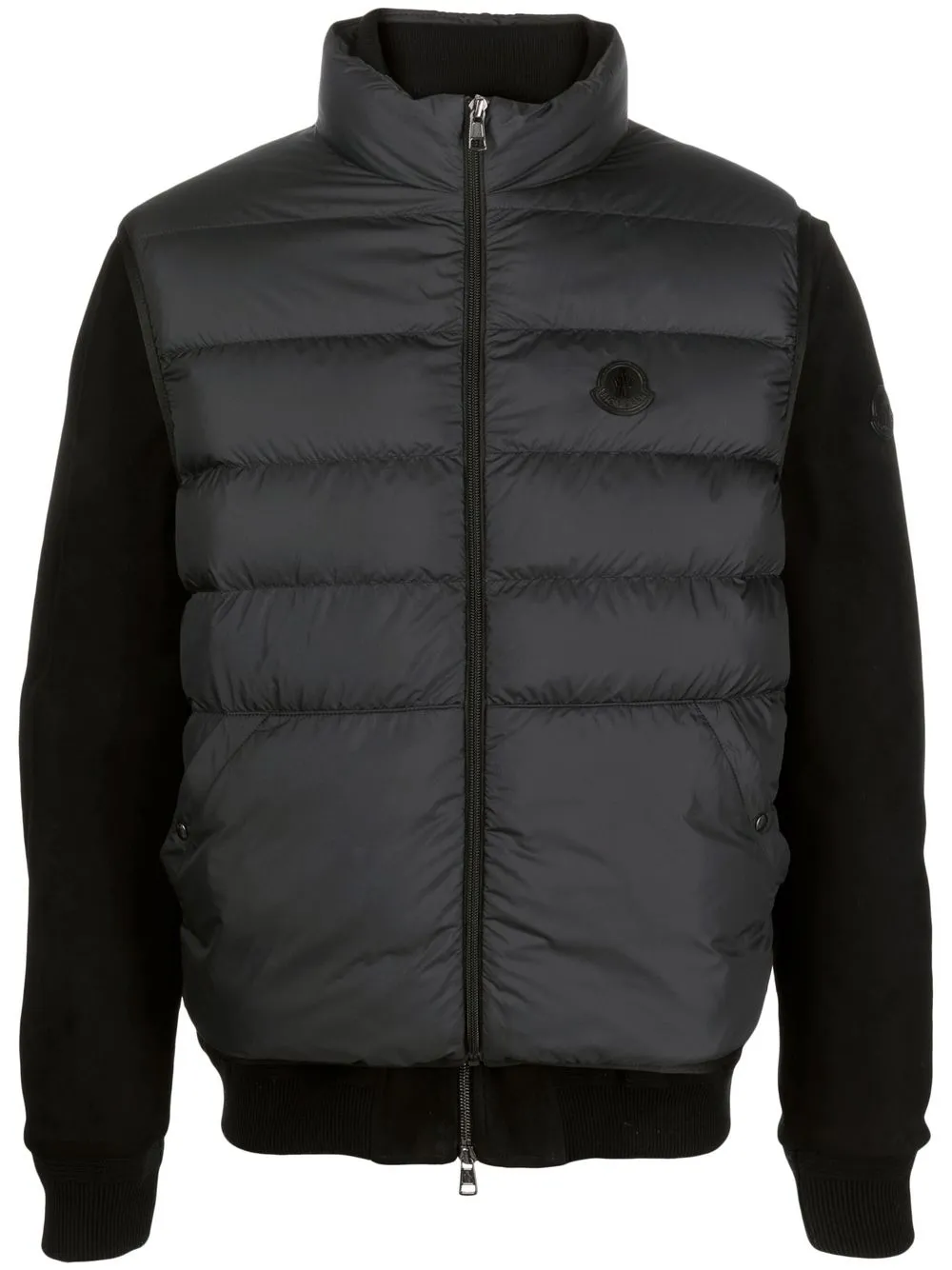 

Moncler chamarra capitonada con cierre - Negro