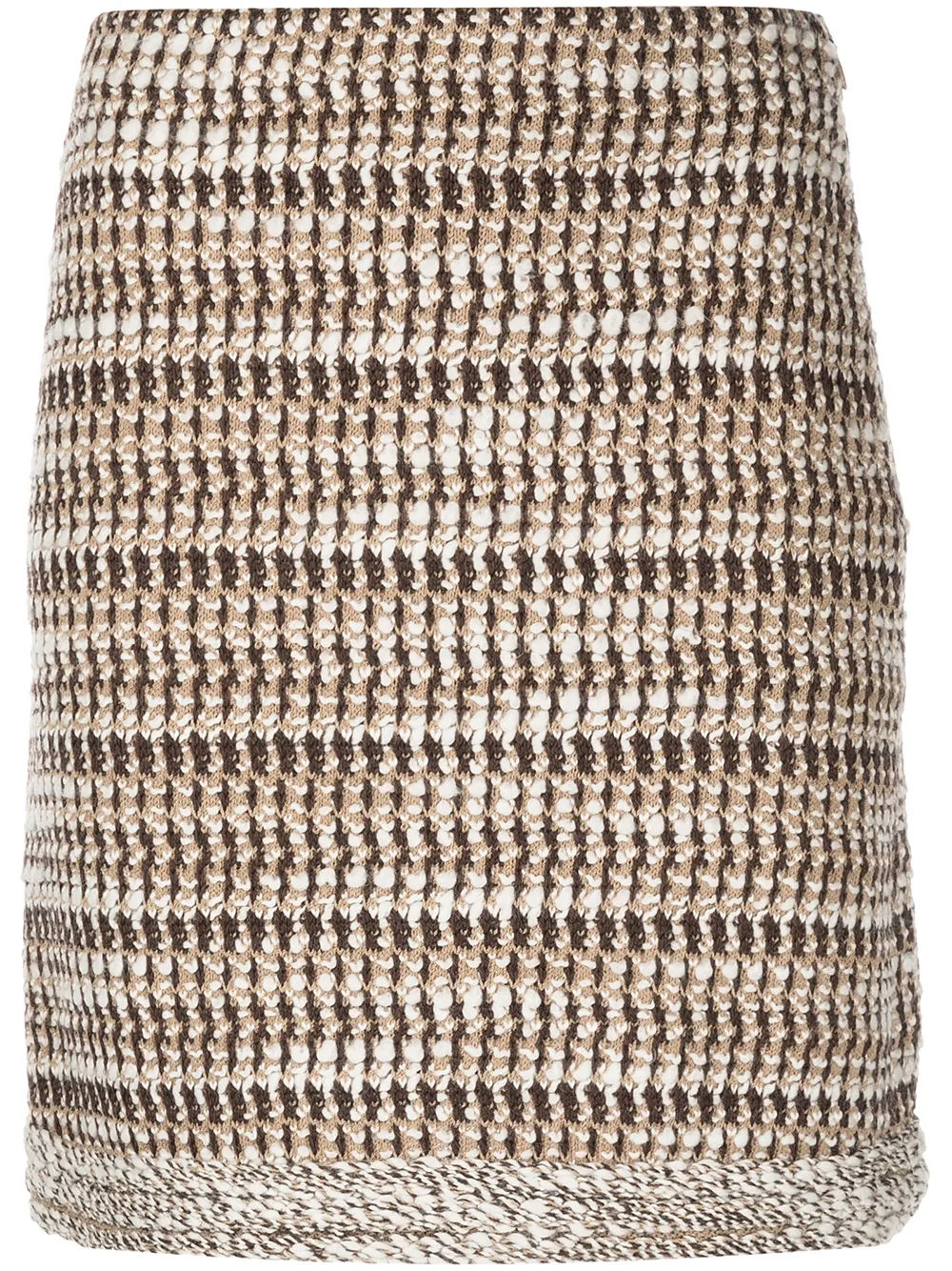 

St. John textured knitted fitted skirt - Multicolour