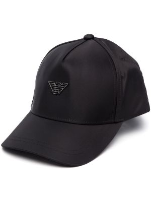 Homme Chapeaux Chapeaux Emporio Armani Logo-embroidered cotton cap Emporio Armani pour homme en coloris Noir 