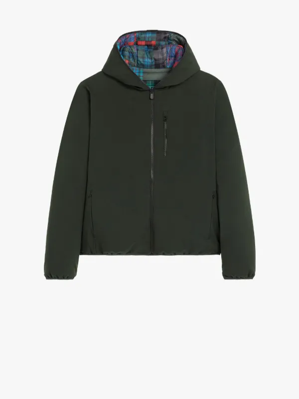 SAVE THE DUCK | Lloyd Green & Black Reversible Hooded Jacket