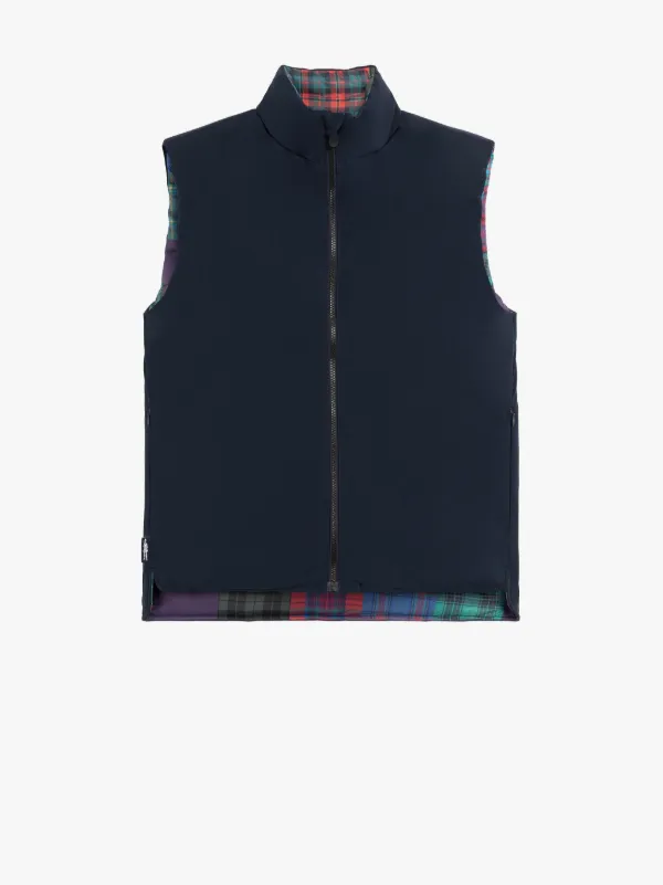 SAVE THE DUCK | Brent Blue & Black Reversible Gilet
