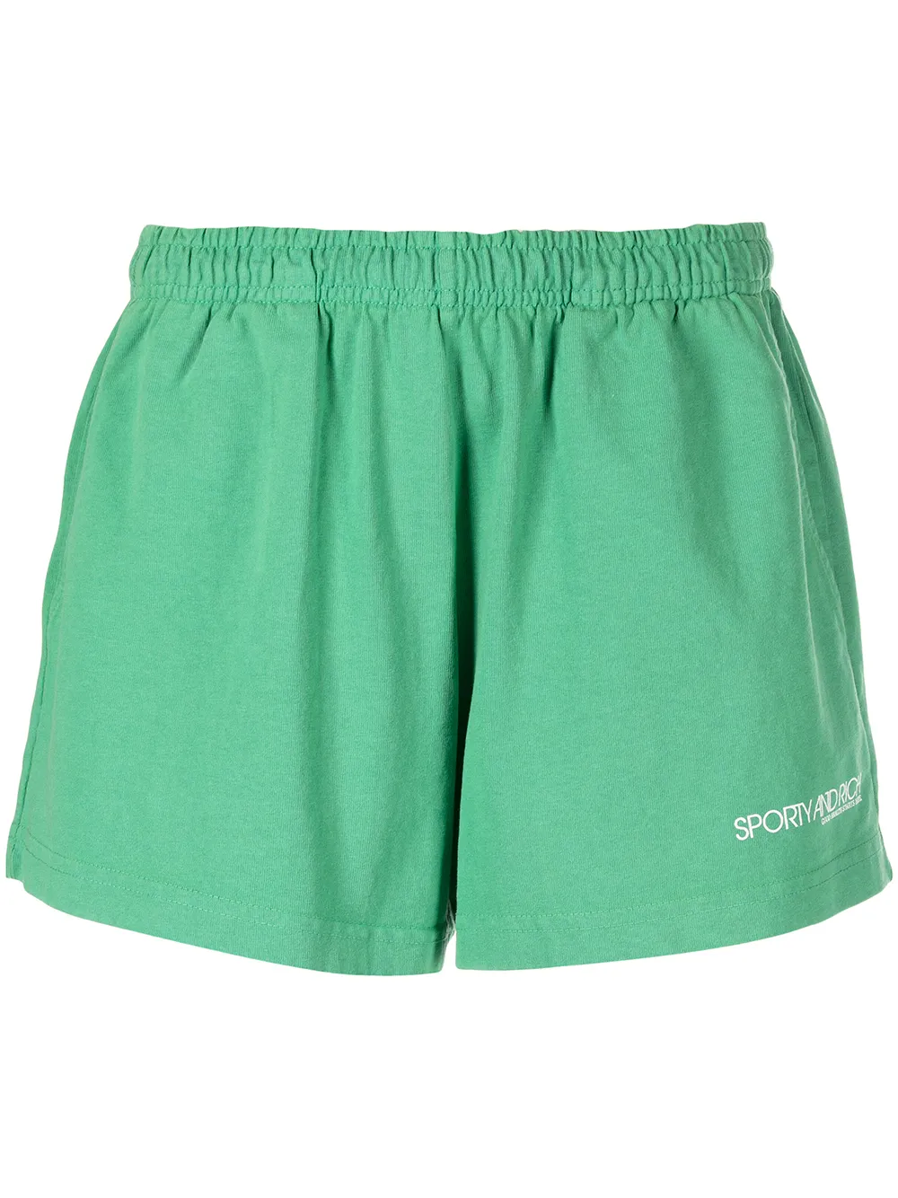 

Sporty & Rich bermudas con logo estampado - Verde