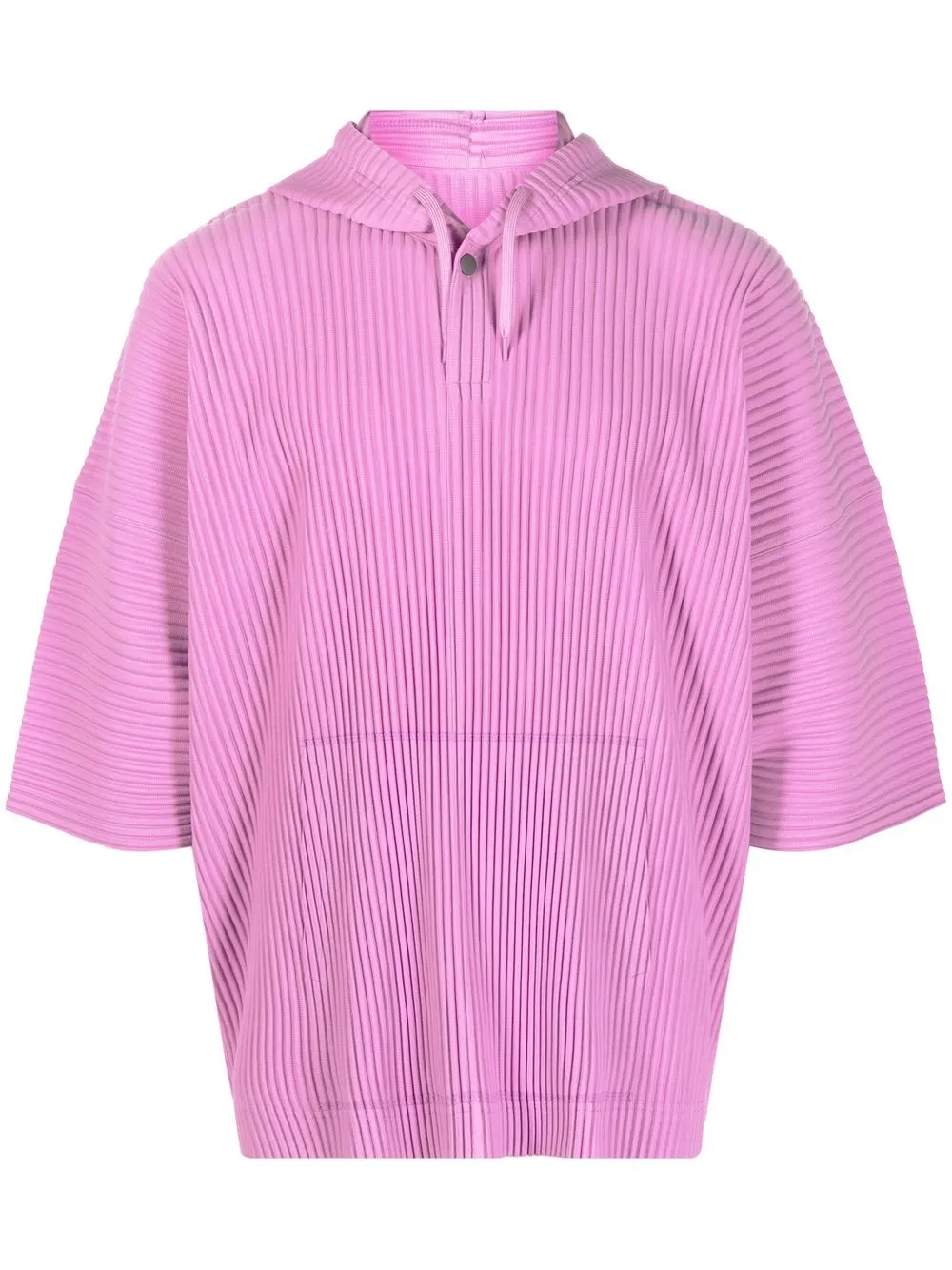 

Homme Plissé Issey Miyake hoodie plisado - Rosado