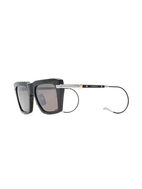 Dita Eyewear トータスシェル スクエアサングラス | ブラウン 