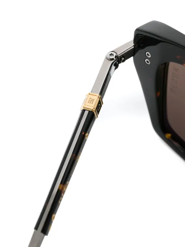 Dita Eyewear トータスシェル スクエアサングラス | ブラウン 