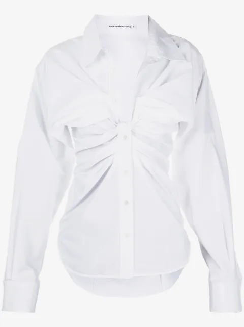 Alexander Wang TWIST FRONT SHIRT DRESS