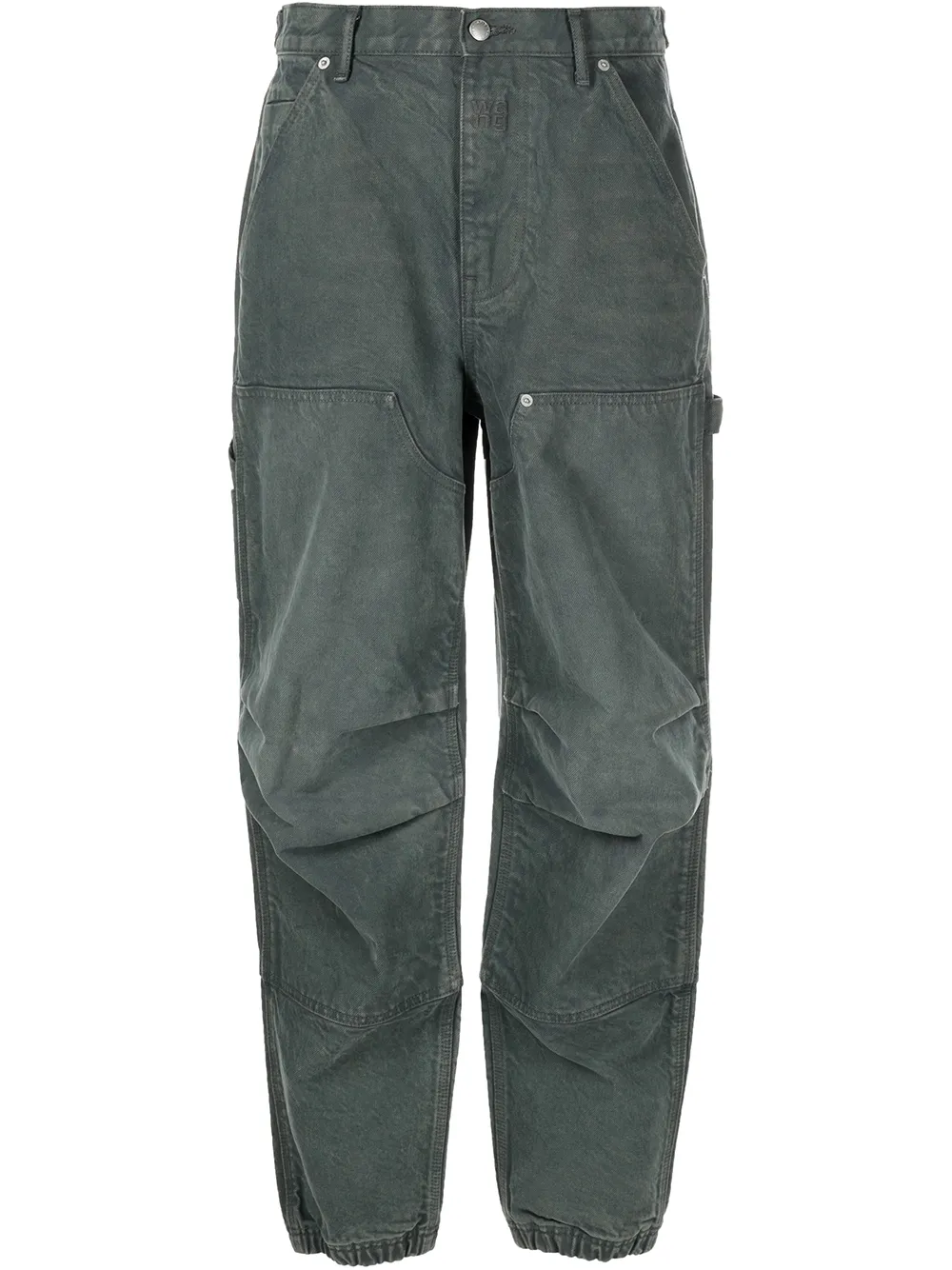 

Alexander Wang jeans tapered con pinzas - Verde