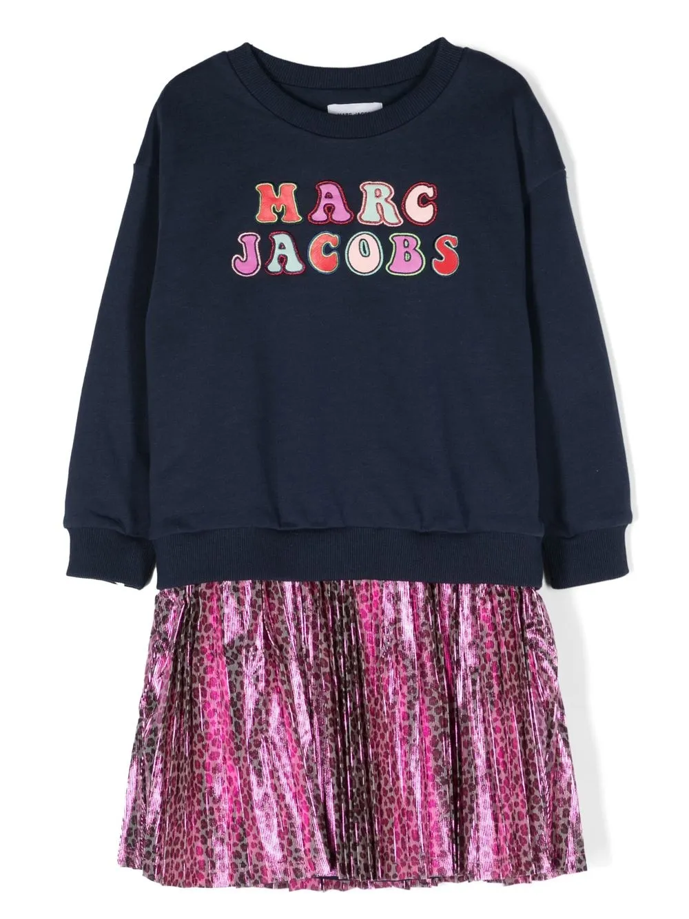 

Marc Jacobs Kids skirt-sweatshirt logo dress - Blue