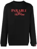 Raf Simons text-print sweatshirt - Black