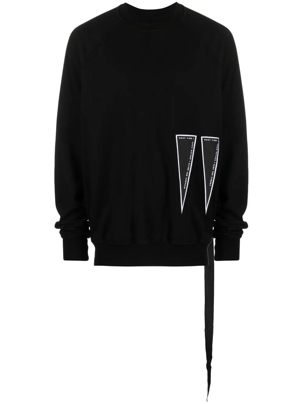 

Rick Owens DRKSHDW patch-detail long-sleeve sweatshirt - Black