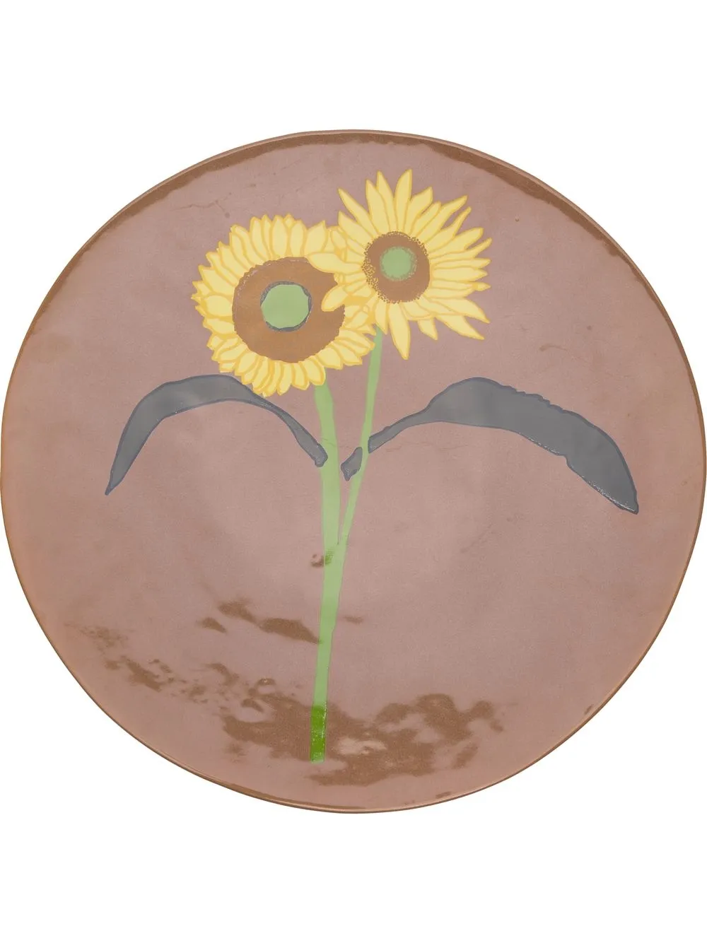 

Bernadette x Mervyn Gers sunflower print ceramic plate - Neutrals