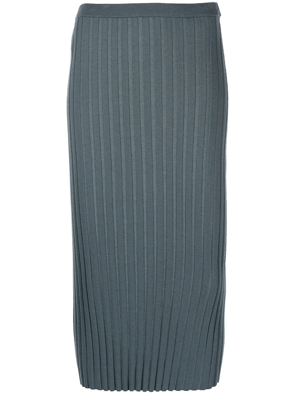 

St. John Vanise ribbed skirt - Blue