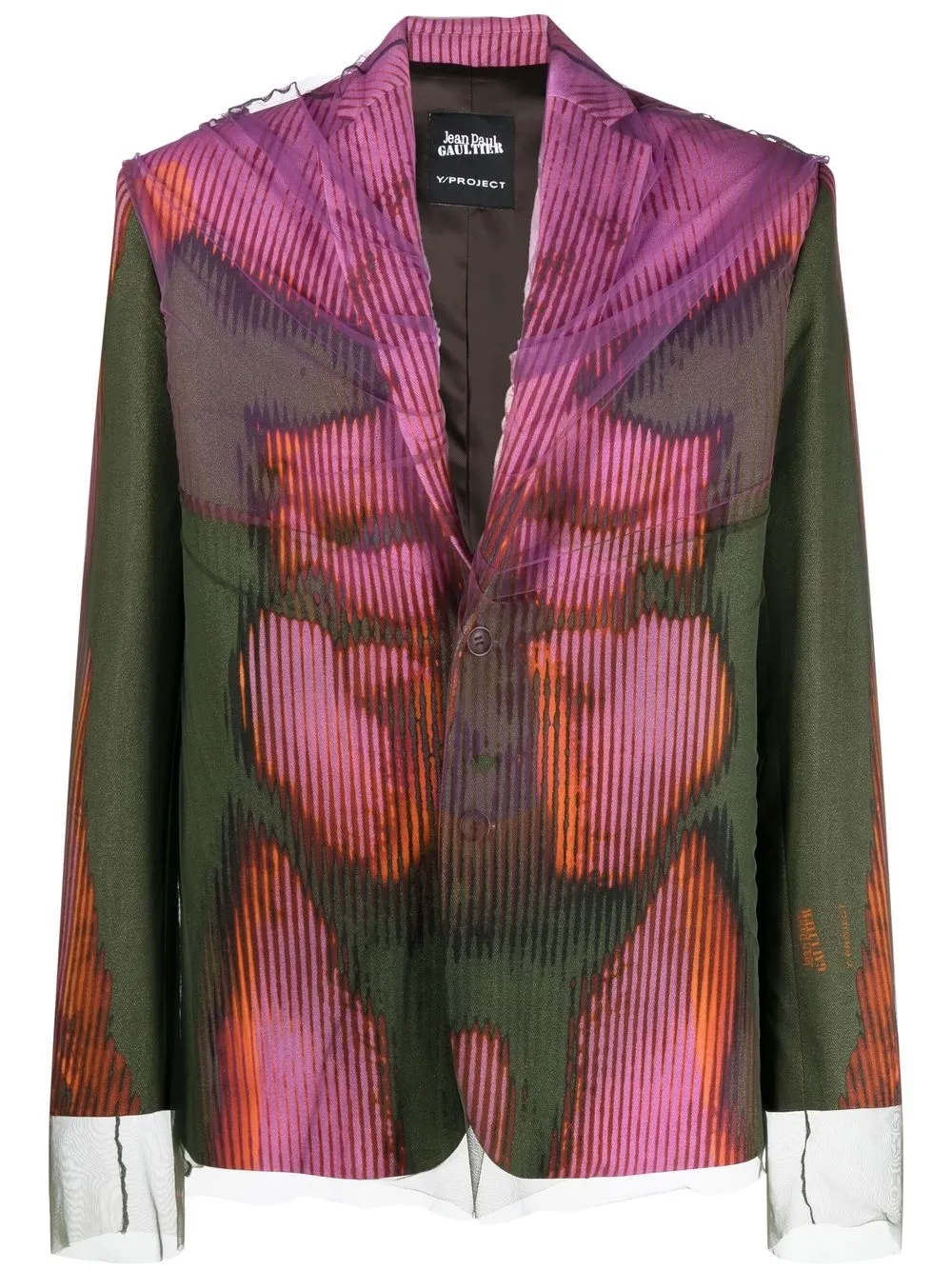 

Y/Project Body Morph single-breasted blazer - Pink