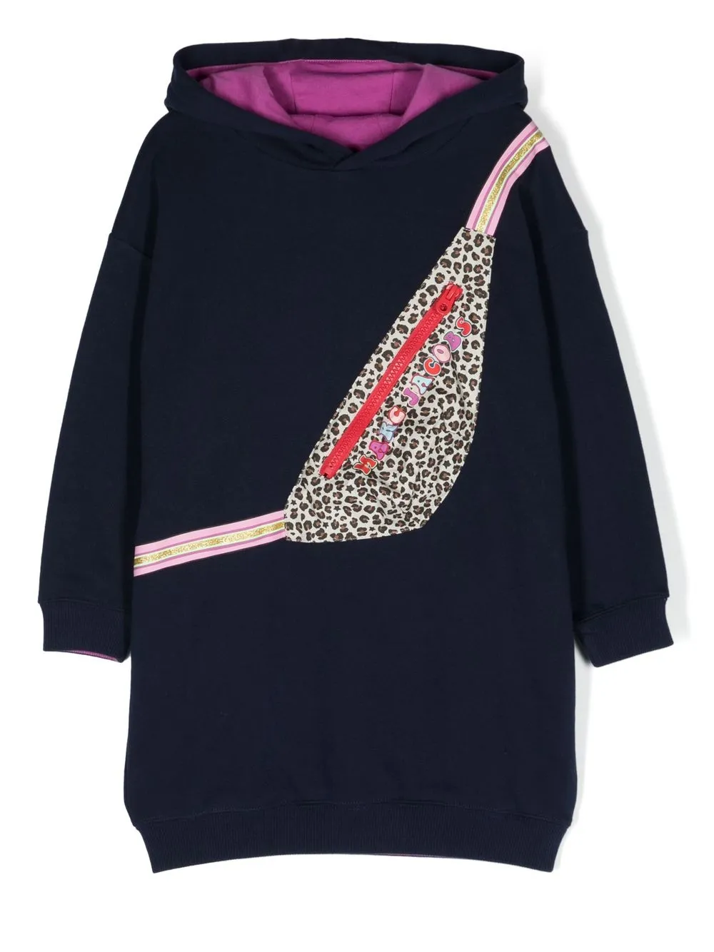 

Marc Jacobs Kids bag-print hoodie dress - Blue