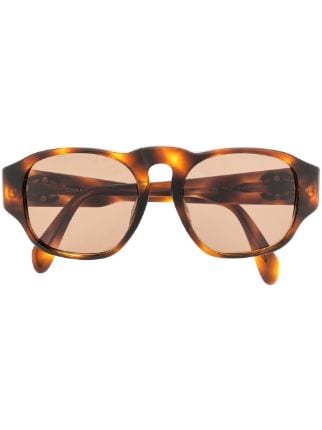 CHANEL Pre-Owned 1990-2000s tortoiseshell-effect square-frame Sunglasses -  Farfetch