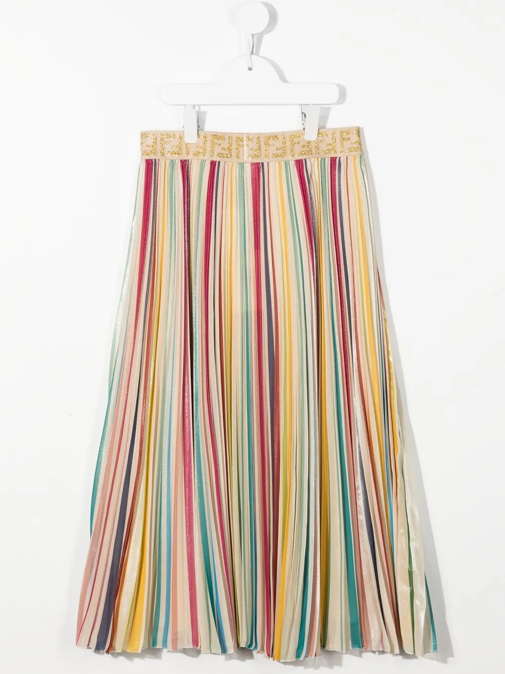 Fendi Kids Rok met logoband Veelkleurig