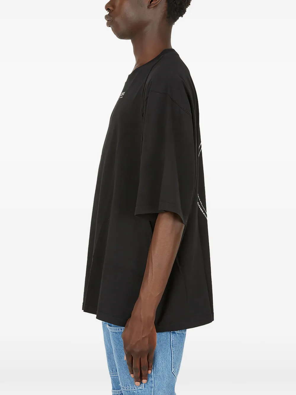  Lourdes T Shirt Mit Logo Detail   Schwarz 