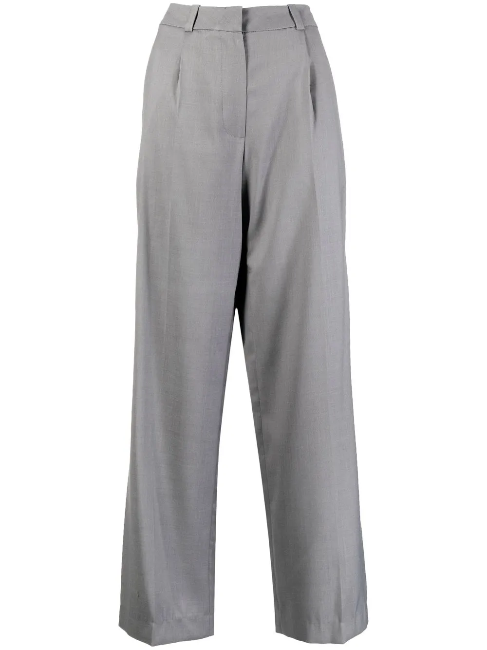 

Low Classic pantalones rectos con pinzas - Gris