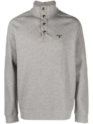 Barbour embroidered logo high neck Sweatshirt Farfetch