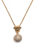 Versace Medusa crystal-embellished necklace - Gold