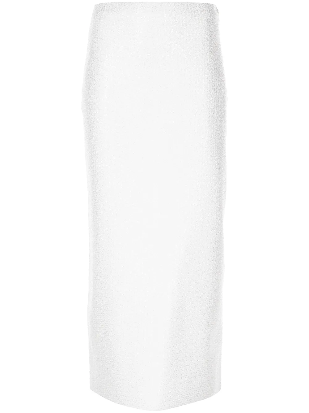 

St. John falda midi bordada con lentejuelas - Blanco