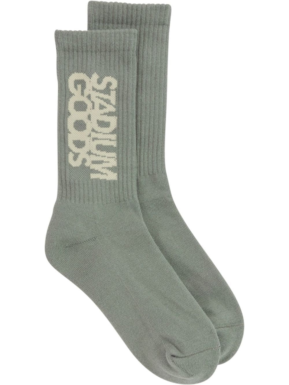 ribbed logo "Dry Moss" socks