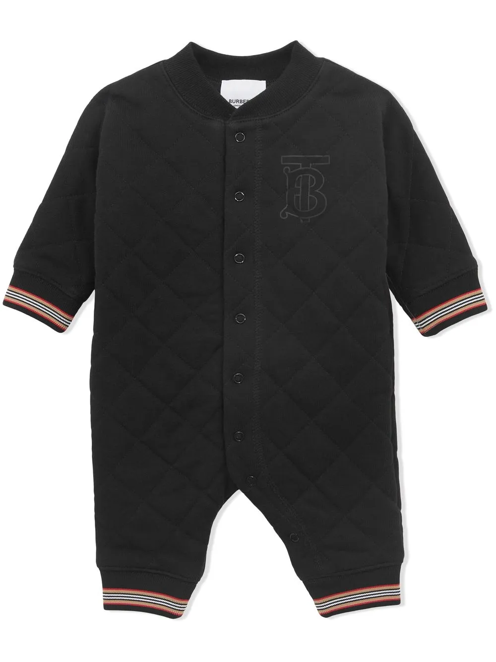 

Burberry Kids logo-print quilted bodie - Black