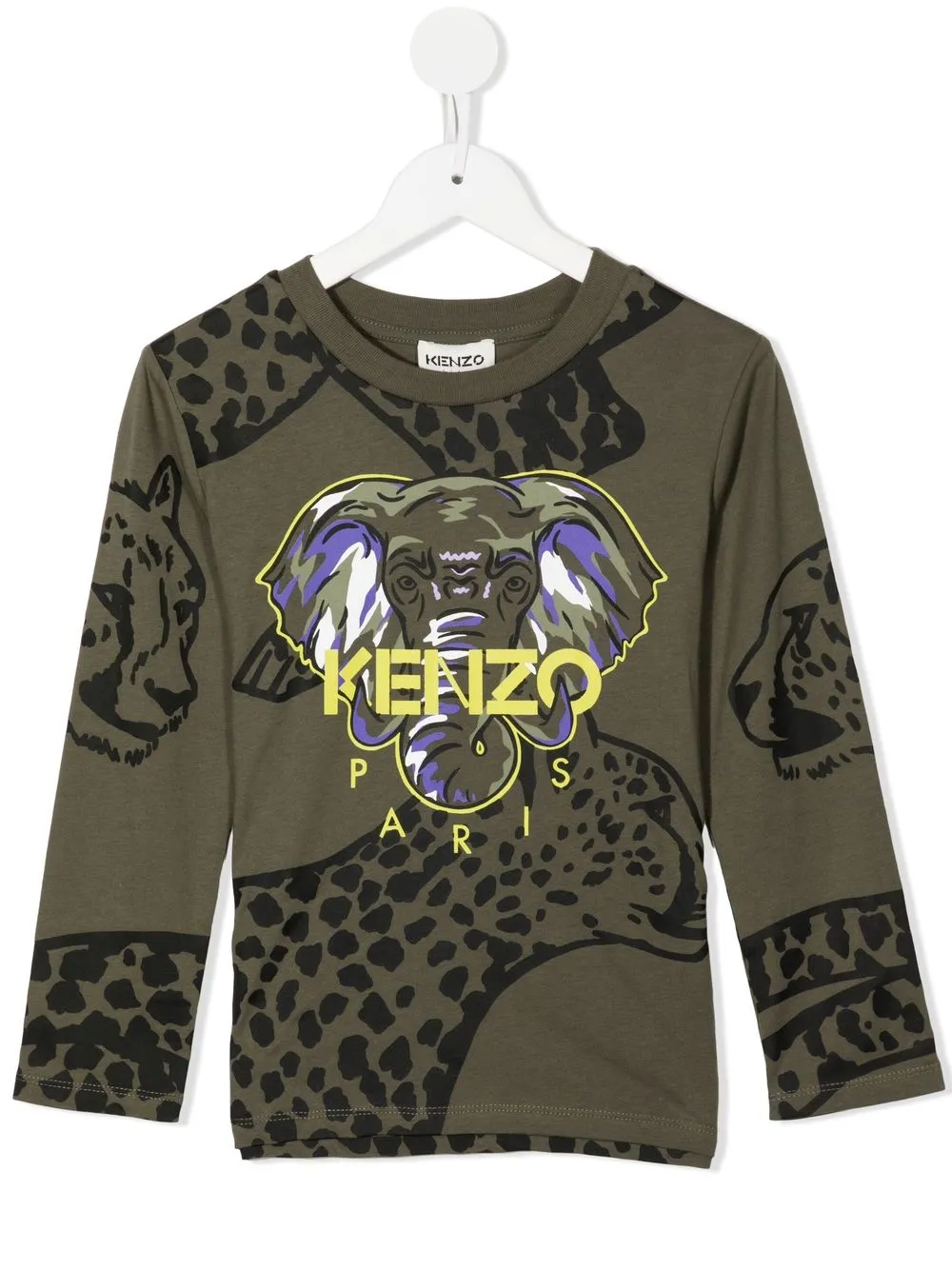 

Kenzo Kids playera con estampado Elephant - Verde