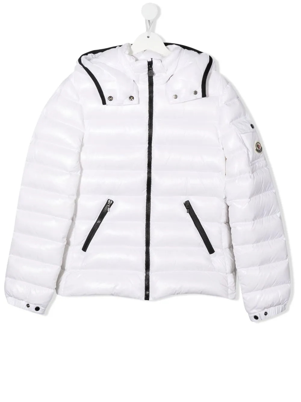 

Moncler Enfant quilted padded coat - White