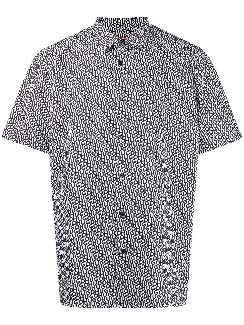 

HUGO camisa con logo estampado - Negro