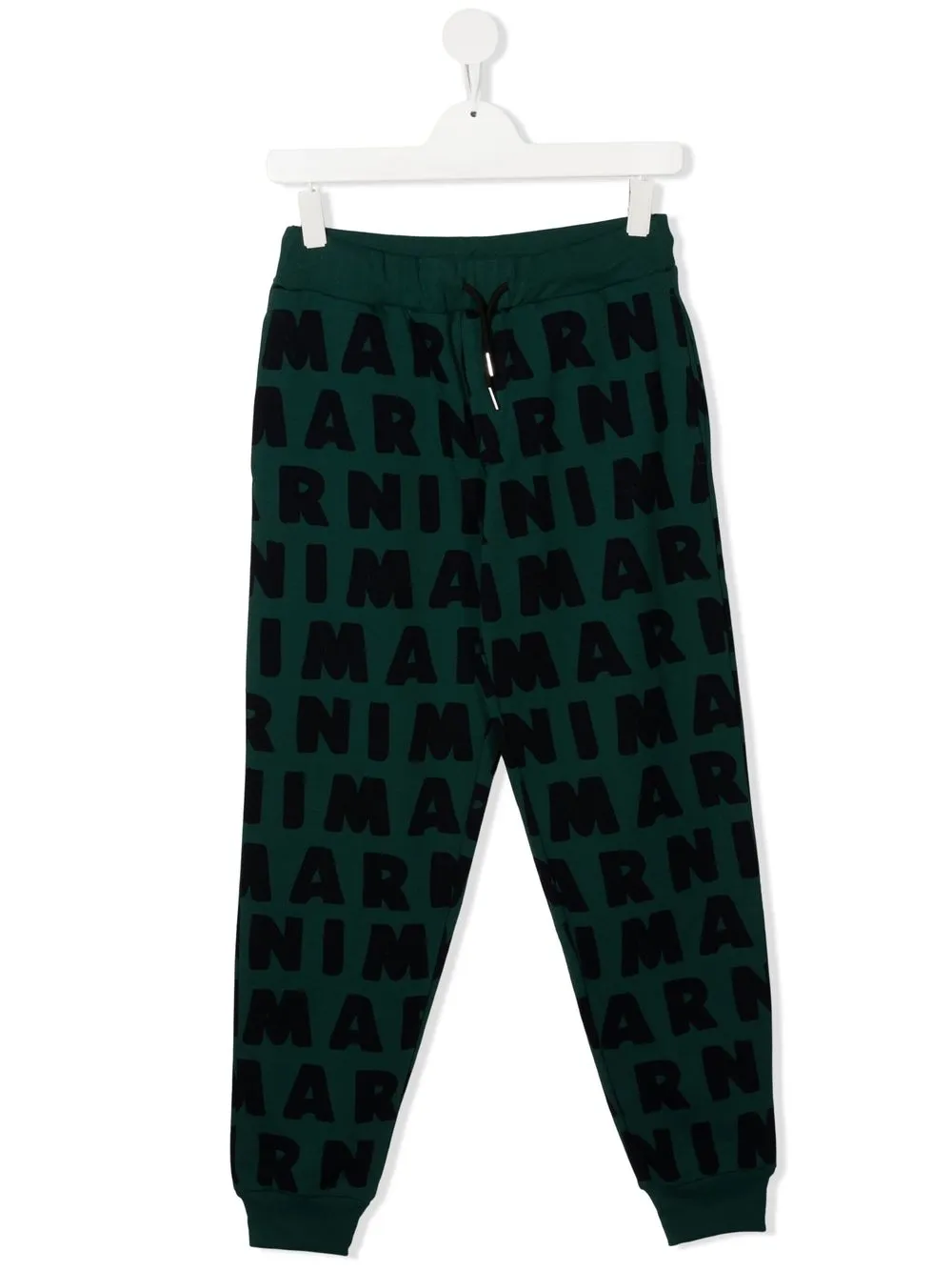 

Marni Kids TEEN logo-print tapered sweatpants - Green