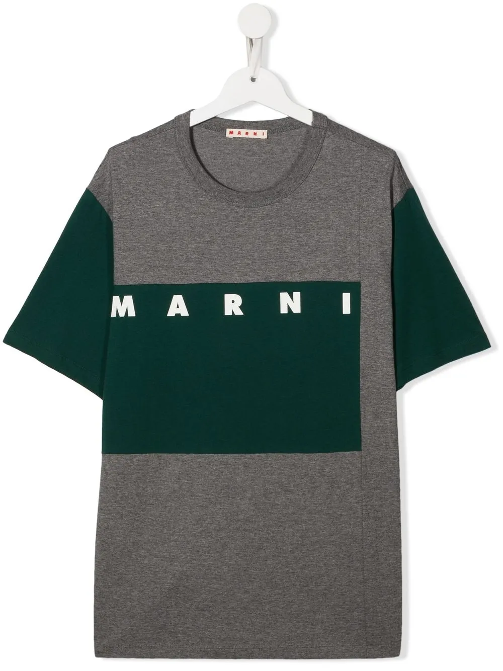 

Marni Kids TEEN logo-print cotton T-shirt - Grey