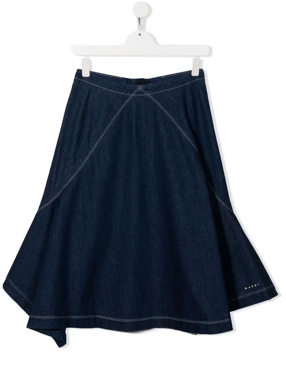 

Marni Kids TEEN asymmetrical denim skirt - Blue