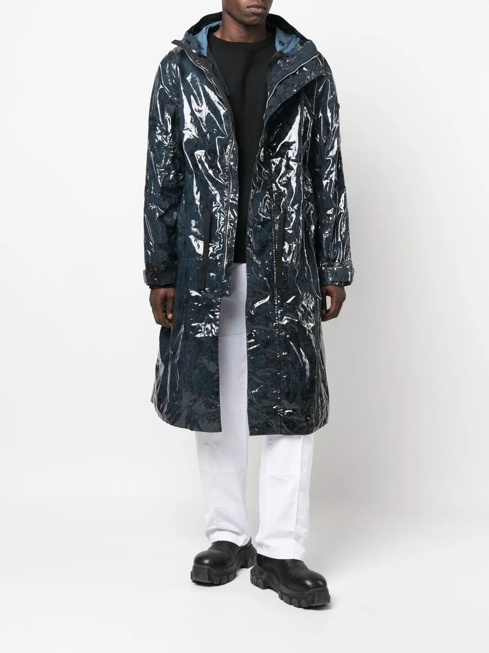 Stone Island Shadow Project graphic-print hooded raincoat | Raincoats | Image 2