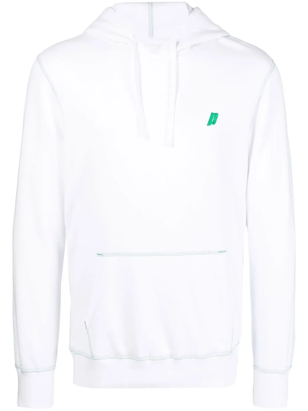 

Reigning Champ logo-embroidered cotton hoodie - White