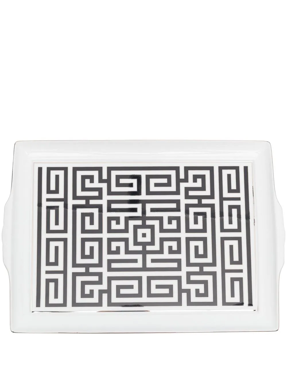 

GINORI 1735 Labirinto Nero tray - White