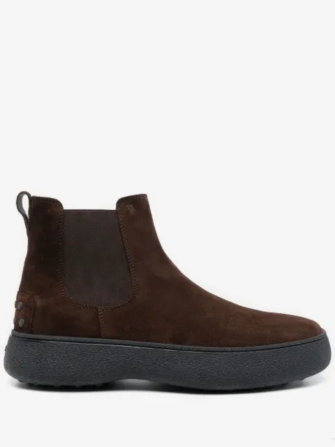 Tod's flatform ankle boots