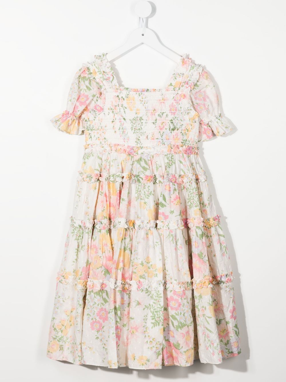 NEEDLE & THREAD KIDS Midi-jurk met bloemenprint - Veelkleurig